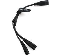 IEC Figure 8 Male to 2 Female Power Splitter Cable,IEC320 C8 to 2 x C7 Y 1 in 2 Outputs AC Power Cable for Desktop,Laptop,PS4,Lamps,LCD Screens