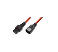 Iec Lock C13 To C14 1.00Mm2, 3M, Red Microconnect Pc1387