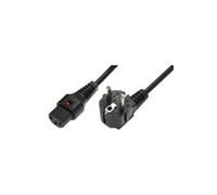 LogiLink CP095 Câble d'alimentation Schuko-C13 3 m Noir