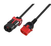 IEC LOCK Prolongateur Réglable 3X1,0 3M Noir