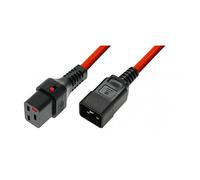 IEC Lock Rallonge Secteur C19/C20 1 m Rouge