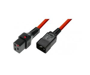 IEC Lock Rallonge Secteur C19/C20 2 m Rouge