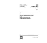 IEC/TR 62014-3 Ed. 1.0 en:2002, Electronic design automation libraries - Part 3: Models of integrated circuits for EMI behavioural simulation