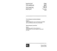 IEC/TS 60146-6 Ed. 1.0 b:1992, Semiconductor convertors - Part 6: Application guide for the protection of semiconductor convertors against overcurrent by fuses
