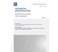 IEC/TS 61340-4-2 Ed. 1.0 b:2013 First Edition: Electrostatics - Part 4-2: Standard test methods for specific applications - Electrostatic properties of garments