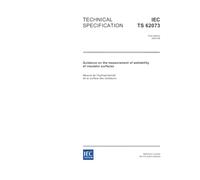 IEC/TS 62073 Ed. 1.0 en:2003, Guidance on the measurement of wettability of insulator surfaces