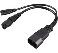 IEC320 C14 to C13 C7 Power Cord IEC320 1 in 2 Y Shape Power Cable for Bar Machine Projector