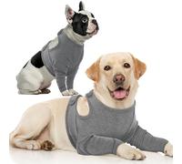 IECOii Body pour chien selon Op mâle, réglable selon l'opération, combinaison de protection des plaies, pour chien, combinaison de récupération après chirurgie, gris, taille XL
