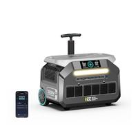 IEE 3200W (6400 Peak) Station électrique portable P3200, 2048Wh Générateur Solaire avec Batterie LFP, Recharge de 0 à 80% en 45 min, APP, 16 Sorties, Power Station pour Camping-Cars, Voyages, Urgence