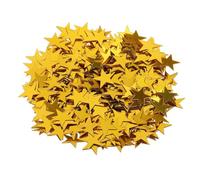 IEEDFJKK Confettis de table étoiles pour anniversaire, paillettes, étoiles à cinq branches, de mariage, décorations Noël, accessoires table, décorations fête, Or, 10 mm