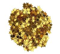 IEEDFJKK Confettis de table étoiles pour anniversaire, paillettes, étoiles à cinq branches, de mariage, décorations Noël, accessoires table, décorations fête, Or, 6mm