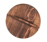 IEEDFJKK Couvercle de casserole en bois avec grande poignée et couvercle rabattable, accessoire de cuisine pratique et sûr, résistant à la chaleur pour une cuisson facile, Brun, 22CM