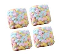 IEEDFJKK Couverture en laine épaisse à pompons, tricot à bras, crochet, doux et facile travailler, laine épaisse, travaux manuels, coussin, fabrication de tapis, lavable, Multicolore, 40 m par balle