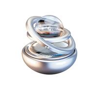 IEEDFJKK Désodorisant de voiture Diva Désodorisant de voiture à,argent | cristal élégant tourne à la lumière du soleil Parfum subtil pour les amateurs Air rotatif