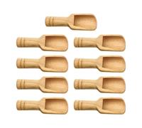 IEEDFJKK Ensemble de Mini cuillères en Bois à Manche Rond, cuillère à thé, cuillère café, sel, Condiments, Sucre pour Toute Cuisine, ustensiles d'assaisonnement