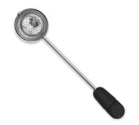 IEEDFJKK Infuseur à thé en acier inoxydable à long manche filtre à tamis en maille polie, Le noir