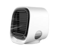 IEEDFJKK Ventilateur de Refroidissement à Eau, Refroidisseur d'air Portable, Petit Ventilateur Portable, Ventilateur de Refroidissement, avec Petite lumière, Petit sèche-Linge, Refroidisseur, Blanc