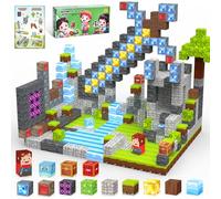 IEEILULU Construction Magnetique Enfant Cube Magnétique 100 pièces 2.5CM, Jeux Aimants Magnetic Blocks, Bloc de Cube Magnétique Jouet Montessori Cadeau Créatif pour Enfants 3 4 5 6 7 8 9 10 Ans