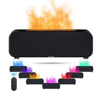 IEEILULU Diffuseur Huiles Essentielles Flamme, Diffuseur Parfum Maison avec Télécommande, 7 Types de Lampes LED avec Minuterie, Idéal pour la Maison Bureau Sport