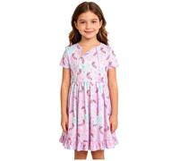 IEFIEL Fille Robe Déchirable Convalescence Post Chirurgie Jupe Plage D'Été Cheval 11-12 Ans