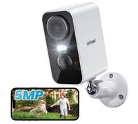 ieGeek 2,5K 5MP Caméra Surveillance WiFi Exterieure sans Fil Batterie Vision Nocturne Couleur AI & PIR Détection Mouvement