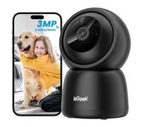 ieGeek 2K(3MP) Camera Surveillance WiFi Interieur 360° - 2.4G/5GHz Camera Interieur WiFi, PTZ Détection Mouvement, Audio Bidirectionnel, Alexa