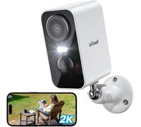 Iegeek 2K caméra de sécurité sans fil couleur extérieure vision nocturne, batterie rechargeable CCTV système de caméra, wifi Home