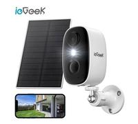 ieGeek 2K Caméra Surveillance extérieur sans Fil Solaire WiFi Batterie IP Camera Extérieure/Intérieure Vision Nocturne Couleur