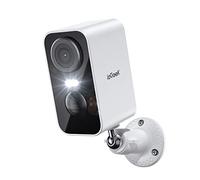 ieGeek 2K Caméra Surveillance WiFi Exterieure sans Fil Batterie ZS-GX3S | AI & PIR Détection Mouvement, Vision Nocturne Couleur, Extérieure/Intérieure, Audio Bidirectionnel, Étanche IP65, Blanc
