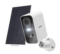 ieGeek 2K Camera Surveillance WiFi Exterieure sans Fil Solaire, Caméra Batterie, Vision Nocturne Couleur, AI & PIR Détection Mouvement, Audio Bidirectionnel, Étanche IP65, Alexa, ZS-GX3S,Blanc