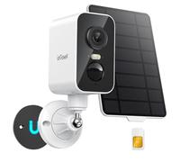 ieGeek 4G Caméra Solaire Extérieur/Interieur, 2K HD Caméra de Surveillance sans Fil avec Carte SIM,Batterie 9000mAh,Support magnétique Portable, PTZ 300°,Audio Bidirectionnel