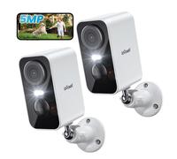 ieGeek 5MP Caméra Surveillance WiFi Exterieure/Intérieure sans Fil, Vision Nocturne Couleur, AI & PIR Détection Mouvement