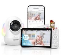 ieGeek Babyphone 2.5K avec caméra App,Pleurs/Détection de bruits de mouvements,Vision Nocturne Intelligente,Suivi Automatique,Babyphone vidéo 5,5 Pouces Audio bidirectionnel,Batterie 4000mAh