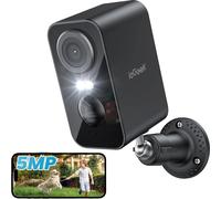 ieGeek Caméra de surveillance extérieure sans fil, qualité d'image 5MP, vision nocturne couleur, 1/2,7