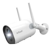 ieG améra Surveillance WiFi Exterieure 2K 3MP Vision Nocturne Couleur Sirène Caméra IP Audio Bidirectionnel Détection Mouvement