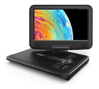ieGeek Lecteur DVD portable HD 11,1" avec écran pivotant de 9,0" pour enfants Prend en charge la batterie rechargeable USB/SD - Noir G
