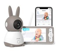 ieGeek Top 2K/5" Qualité Babyphone Caméra Bebe,PTZ 360° Baby Phone Vidéo connecté Smartphone, Visiophone avec Alertes Intelligentes/Vision Nocturne/Suivi Automatique