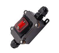 Iegefirm 1 Pièce Interrupteur Étanche IP67 Interrupteur Étanche Interrupteurs Intelligents 12V DC 20A Interrupteur Étanche à Élevé