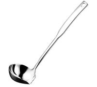 Iegefirm Louche à Soupe de Cuisine en Acier Inoxydable 304 Punch Cuillères Ladell Lumineuses avec Bec verseur Louches à Sauce pour Servir, 11,8 Pouces