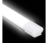 IEGLED 2pcs Neon LED 60CM, Tube LED 20W 2200LM Plafonnier LED IP65 Étanche Reglette LED Éclairage pour Atelier, Garage, Sous Sol, Salle de Bain, Cave, Bureau Eclairage Blanc Neutre 4000K