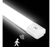 IEGLED Neon 150CM, 45W Tube Avec Détecteur de Mouvement, IP65 Imperméable Reglette, 5000LM Plafonnier Pour Atelier, Cave, Garage, Bureau, Cuisine [Blanc Neutre 4000K]