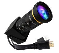 IEights Caméra 4K USB HDMI avec zoom manuel pour ordinateur Mini Lightburn Caméra pour graveur laser H.264 Télescope USB Caméra de sécurité 4K 30 fps Octoprint Surveillance Imprimante 3D Caméra pour