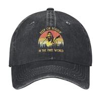 IEINYAUP Neil The Young Denim Casquette de Baseball Art Classique Running Hippie Trucker Chapeau Été Hommes Femmes Casual Sunshade Casquettes de Baseball Coton, pour Toutes Les Saisons