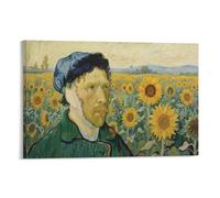 IEJKLUVWX de Van GoghTableaux Decoratifs tournesols Impression Decoration Murale Muraux Décoration Impression Tableau Pour Décoration Salon Salle 16x24inch(40x60cm)