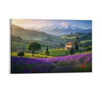 IEJKLUVWX La Provence Tableaux Decoratifs La ferme Impression Sur Toile Decoration Tableau Decoration Murale Muraux Décoration Impression Sur Toile Tableau 08x12inch(20x30cm)