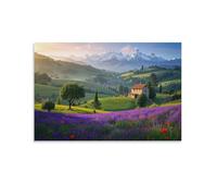 IEJKLUVWX La ProvenceTableaux Decoratifs La ferme Impression Sur Toile Image Tableau Decoration Murale Décoration Chambre Art Toile Haut De Gamme 08x12inch(20x30cm)