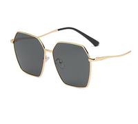 IEKEI Lunettes de soleil tendance 2023 pour femmes, design de marque de luxe, lunettes de soleil surdimensionnées en métal, lunettes de soleil carrées pour femmes