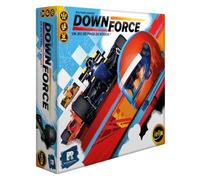 IELLO Downforce - Version française - Jeu de Société Familial - Course, Enchères & Paris Secrets - Tactique, Bluff & Suspense | 2-6 Joueurs | 30 Min | Dès 8 Ans