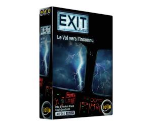 IELLO EXIT : Le Vol vers l’Inconnu - Version Française - Jeu d’Escape Game coopératif | 1-4 Joueurs | 45-90 Min | Débutant | Dès 10 Ans