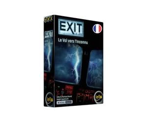 IELLO EXIT : Le Vol vers l’Inconnu - Version Française - Jeu d’Escape Game coopératif | 1-4 Joueurs | 45-90 Min | Débutant | Dès 10 Ans